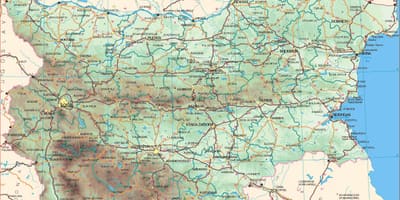 Болгар улсын замын газрын зураг нь